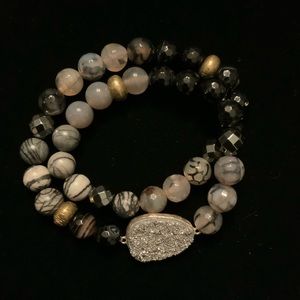 SILPADA Ode to Geode Stretch Bracelet B3077